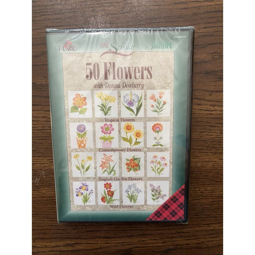 Donna Dewberry‎ 50 Flowers FolkArt One Stroke Painting Instructional DVD Sealed
